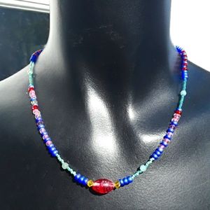 18" beaded necklace